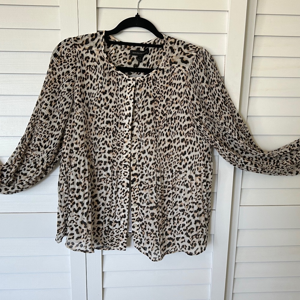 banana republic work blouse
